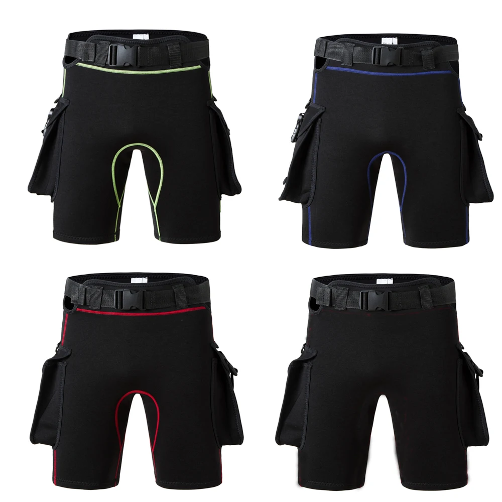 Wetsuit Scuba Diving Tech Shorts with Pockets 2mm Neoprene Diving Scuba