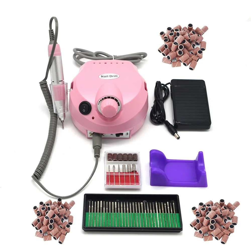 

Free shipping Free shipping Pink 30000 RPM Nail Drill Manicure Kit with 150x 80" 120"180" Sanding Bands+30x Bits