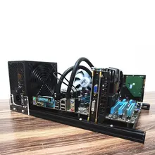 C-68B MINI M ATX алюминиевый серебристый чехол для компьютера вертикальный игровой чехол для компьютера с водяным охлаждением чехол для компьютера s Towers