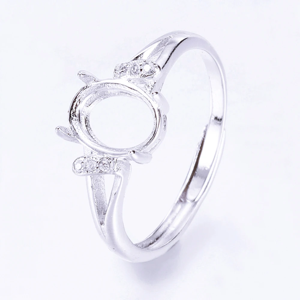 varios tamaños Anillo panda de plata muy lindo