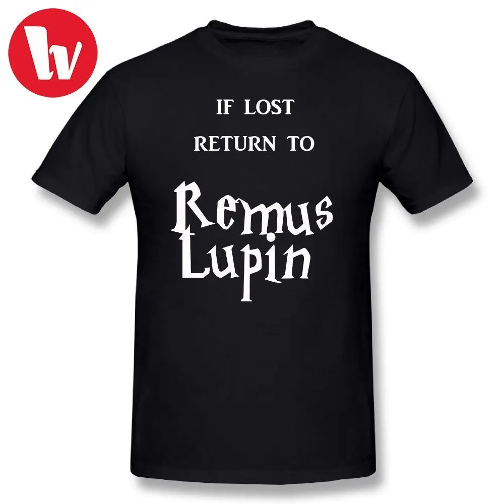 

Moony Music Tee Shirt If Lost Return to Remus Lupin Letter Print T Shirt Plus Size T-Shirt Basic Men's Short Sleeve T-Shirts