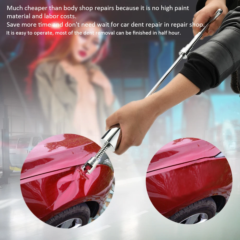

29pcs 2-in-1 Two Ways Puller Slide Hammer Tabs Suction Cup Hand of Cars Paintless Dent Repair Tools Kit Suit of Auto
