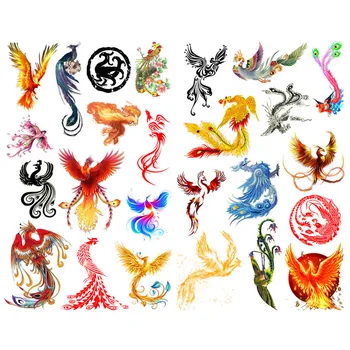 

1 PCS Design Fire Phoenix Bird Cosas Kawaii Precut Stickers Scrapbooking Stationery Washi Tape Set School Supplies