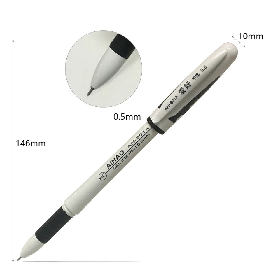 Ручка гелевая черная/синяя/красная 0 5 мм 6 шт./лот|gel pen|good gel penquality pen |