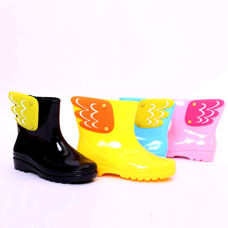Gamlon/детские резиновые сапоги с крыльями; Новинка года; модная обувь для мальчиков и девочек; детские сапоги с крылышками; непромокаемая обувь для малышей