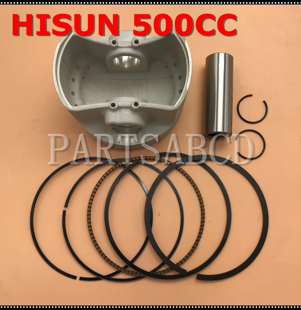 

HISUN 500CC HS500 ATV Piston Set with Ring Clips and Pin