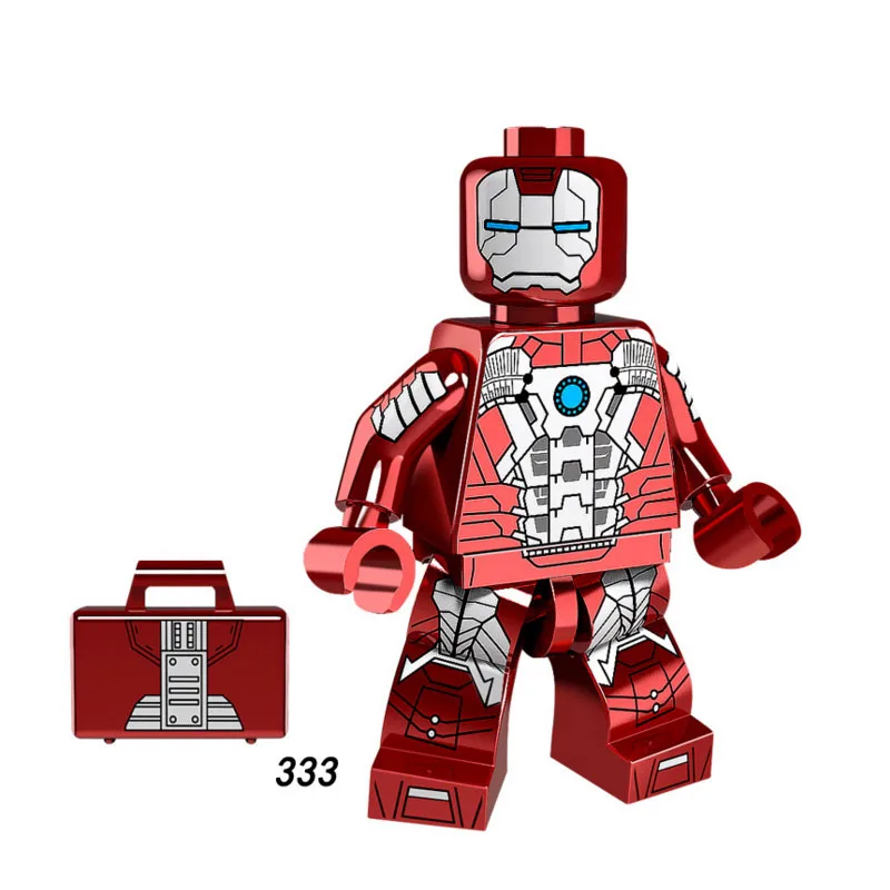 

Single Sale Super Heroes Star Wars 333 Iron Man Model Mini Building Blocks Figure Bricks Toy kids gift Compatible Legoed Ninjaed