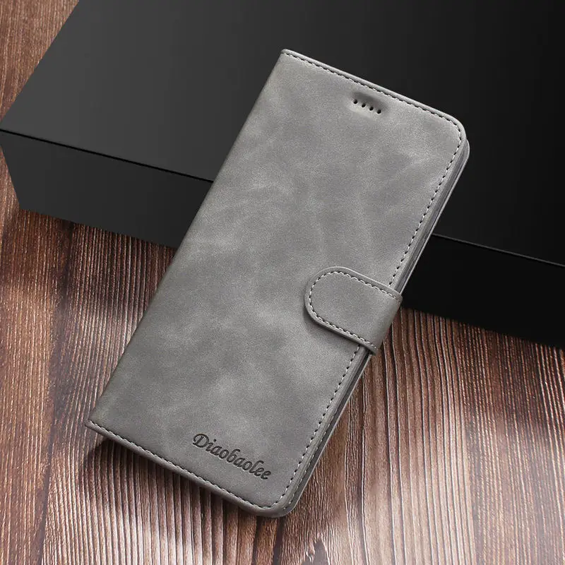 Luxury Retro PU Leather Case For Samsung galaxy S9 Flip Book Wallet Phone Cover For Samsung galaxy S9 Plus Case Samsung S9 Cover - Цвет: Gray