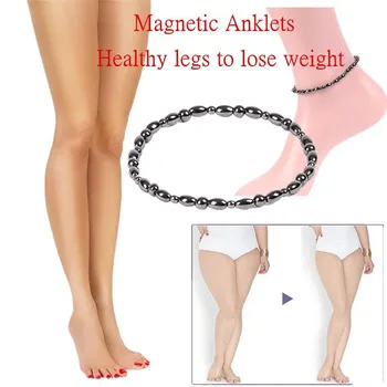 

1Pc Magnetic Therapy Health Care Loss Weight Anklet Stone Magnetic Therapy Bracelet Anklet Product Slimming Health Jewelry