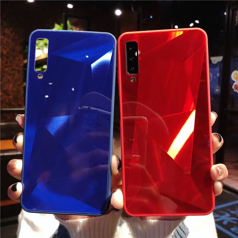 

3D Diamond Mirror Case For Samsung Galaxy A9 J4 J6 A6 A8 Plus A7 2018 A750 TPU Silicone Case For J2 J5 J7 Prime J3 2017 2016