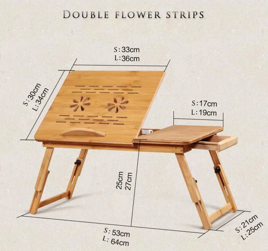 Компьютерные столы кровать стол мебель для дома Бамбуковый стол для ноутбука с охлаждающим вентилятором M Портативный складной дешевый весь saleSY28D5