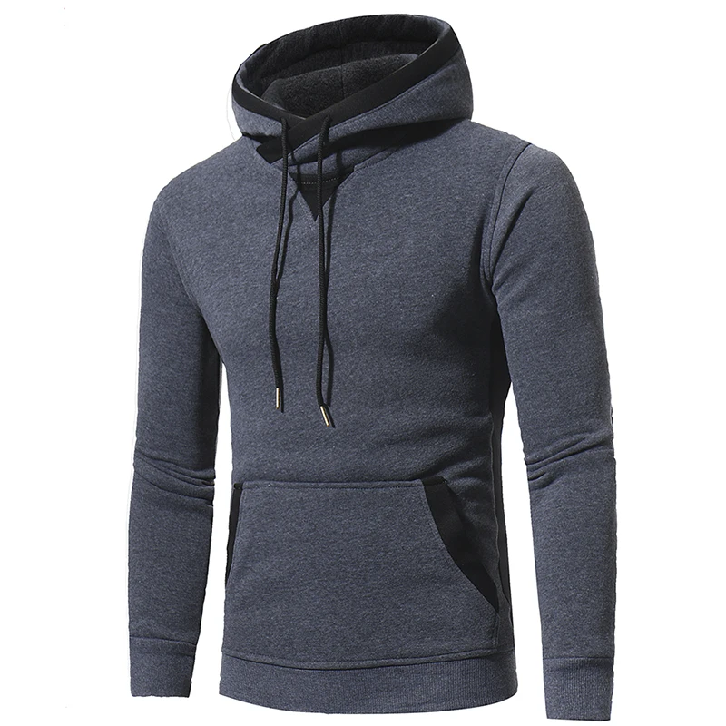 Brand 2018 Hoodie Solid Simple High Quality Hoodies Men Fashion