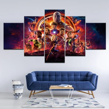 

5 pcs Full Square 5D DIY Diamond Painting Marvel Avengers diamond Embroidery Cross Stitch Rhinestones Y2904