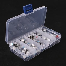 90 шт 10 значений твердотельный конденсатор Ассорти Комплект 2,5 V-16 V 100 мкФ-1500 мкФ с коробкой JAN10 и Прямая поставка