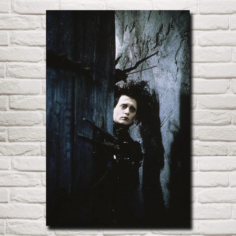 

Tim Burton Movies Edward Scissorhands Classic Home Decor Art Silk Fabric Poster 12x18 16X24 20x30 24x36 Inches Free Shipping