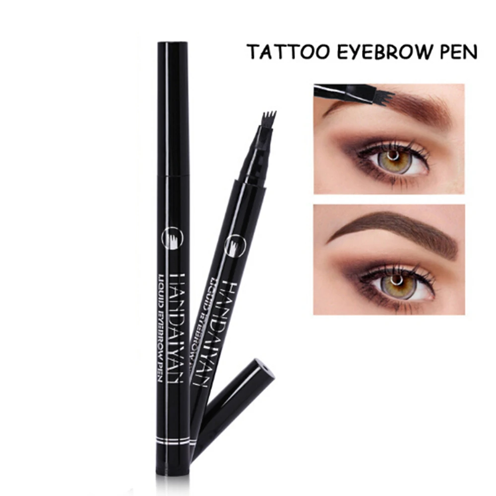 

1 PC Microblading Tattoo Eyebrow Pencil Ink Fork Tip Sketch Pen Eye Brow Women Makeup Cosmetics Dropship 5 Colors To Choose