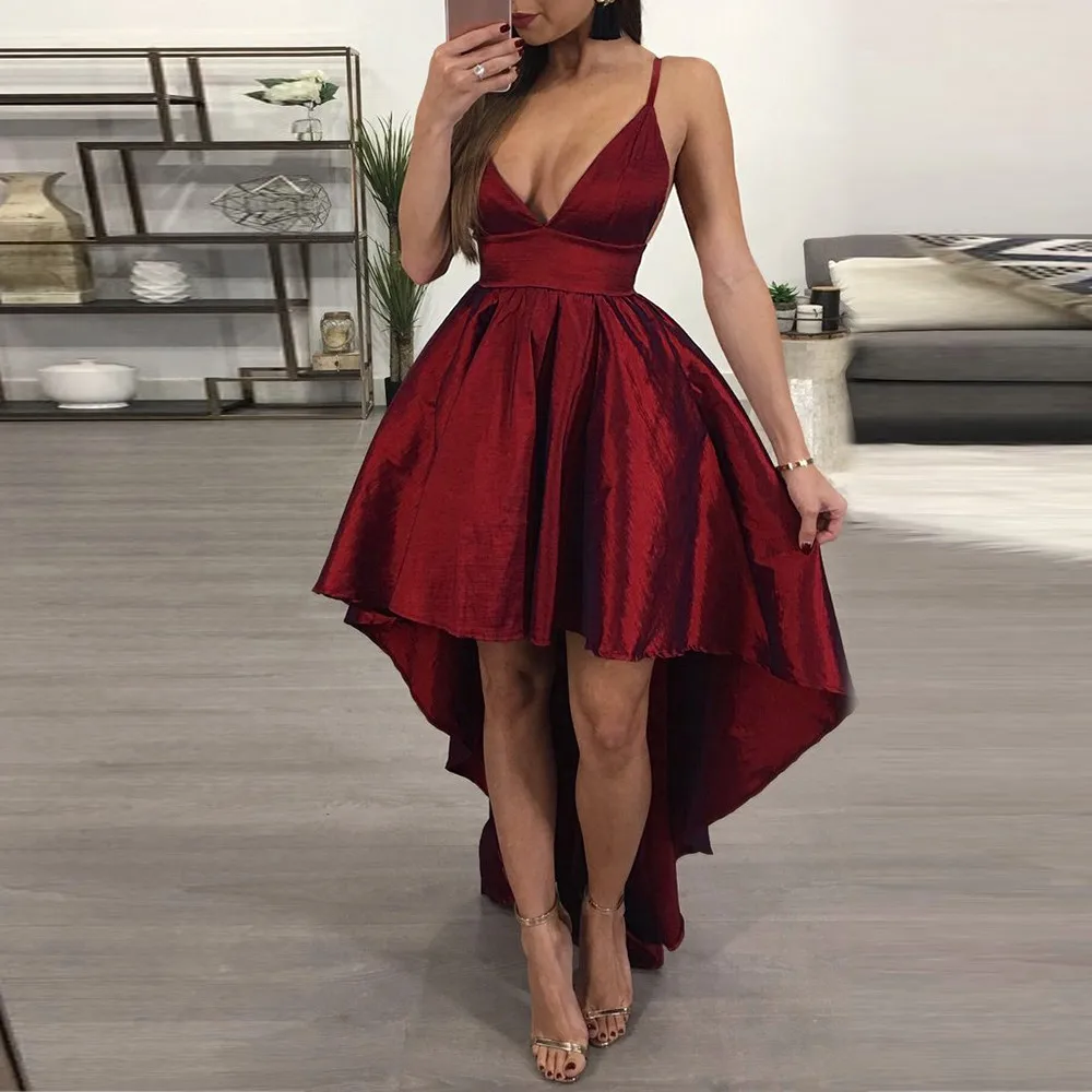 

Women Sexy Sleeveless Slim Backless Beach Irregular Party Evening Camisole Dress female summer
