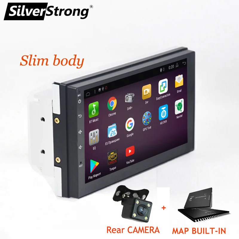 

SilverStrong Android7.1 2Din Universal Car DVD GPS 2GB RAM Car Radio 2 din 7 inch car Stereo auto Radio Navi 2 varients 705BT3
