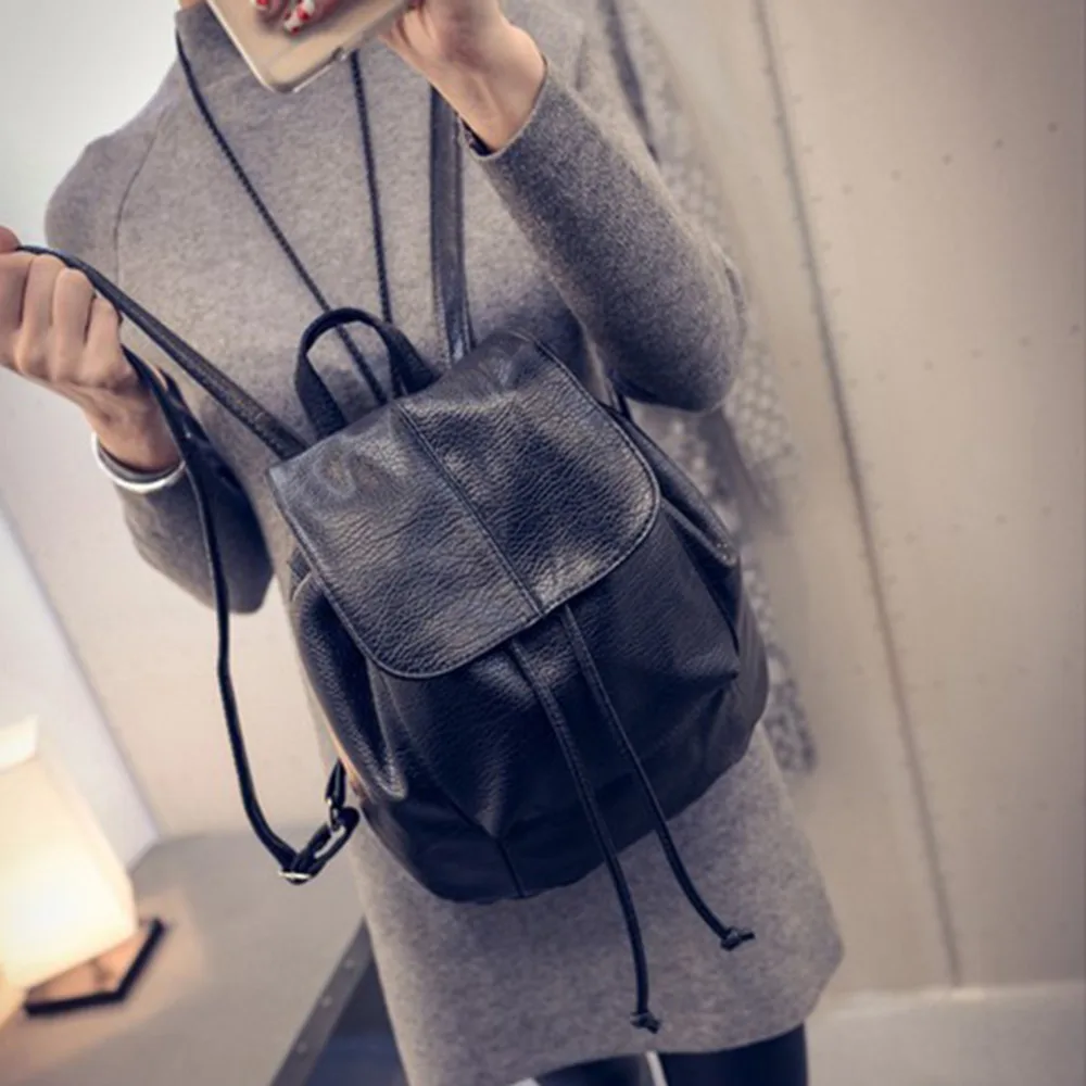 Модная кожаная школьная сумка, милый рюкзак для путешествий, сумка через плечо, рюкзак
