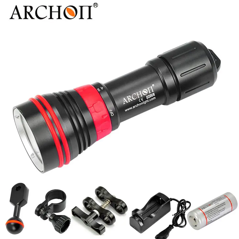 Светодиодный фонарик Archon D26VR/W32R CREE с белым/красным светом для дайвинга