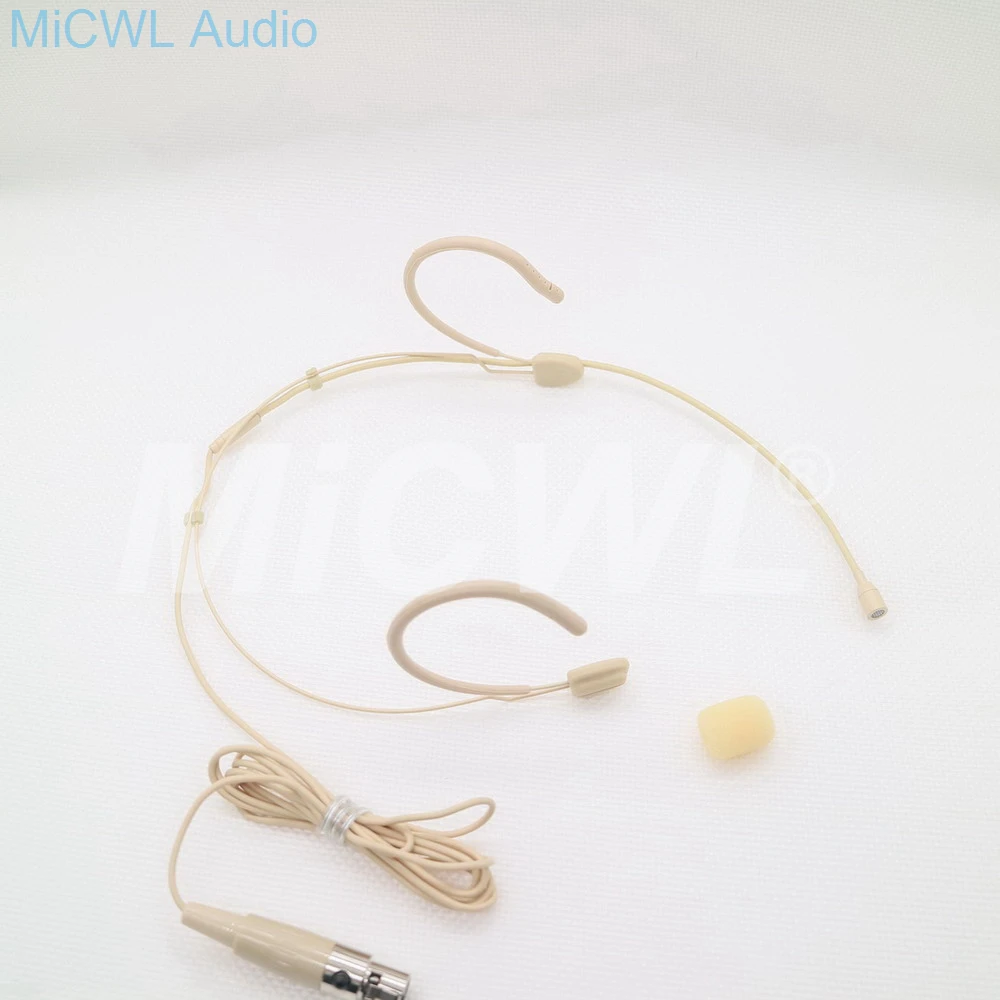 البيج سماعة Mic. متعددة الاتجاهات المكثف ميكروفون Headworn ل AKG اللاسلكية نظام مع Bodypack الارسال