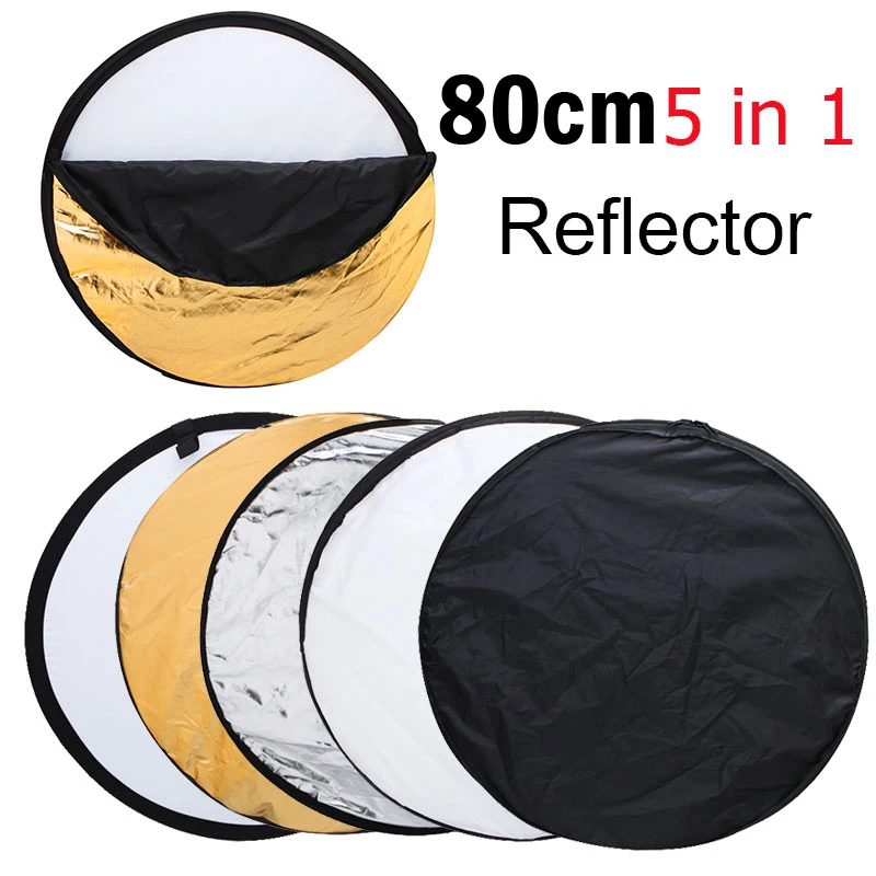 60cm-24-Round-Photography-Reflector-5in1-Lighting-Mulit-Collapsible-Portable-Reflector-with-Zipped-carrying-bag-For (1)