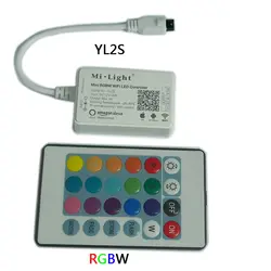 Milight мини светодио дный Wi Fi Smart led Light управление Лер DC12-24V ИК пульт дистанционного управления 4 группы Alexa для RGB/RGBW светодиодные ленты YL1S/YL2S