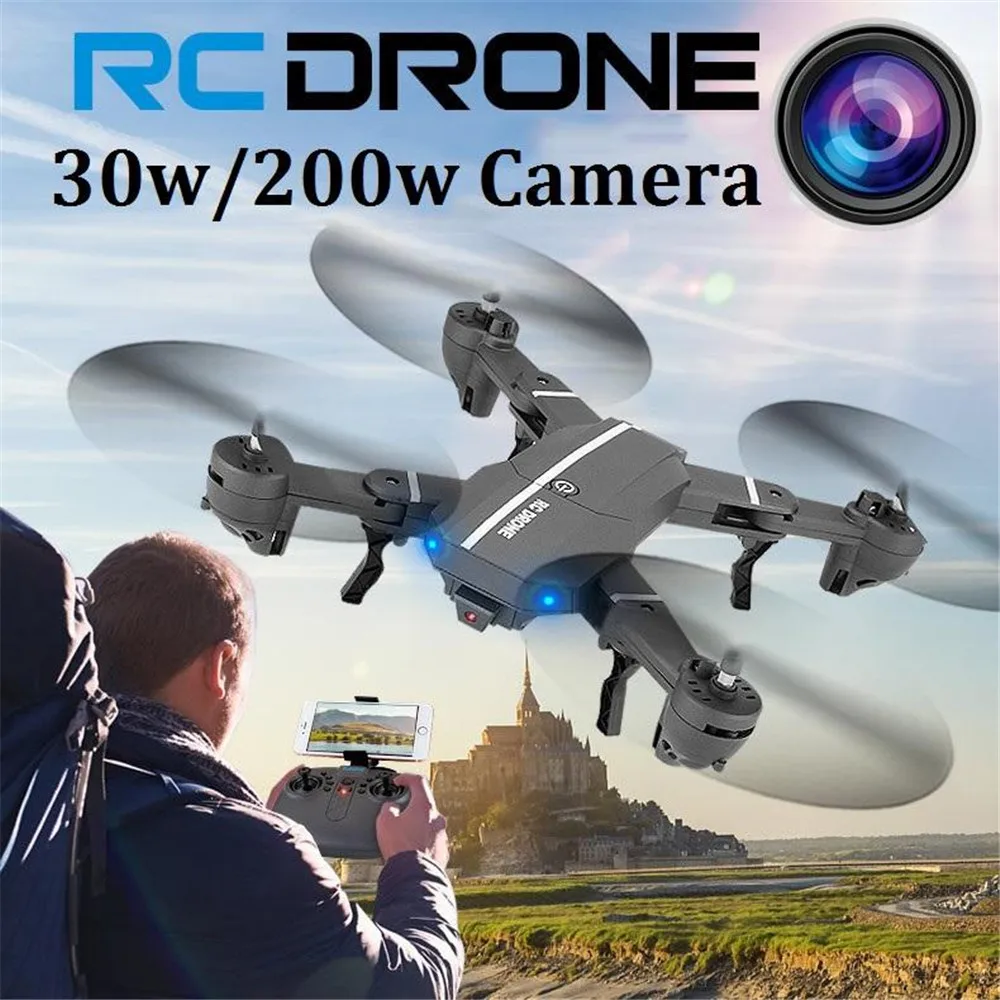 

2017 WIFI 8807 Foldable Mini Drone With Camera HD Selfie Drone RC Quadrocopter Helicopter Aircraft RC Quadcopter FPV Dron