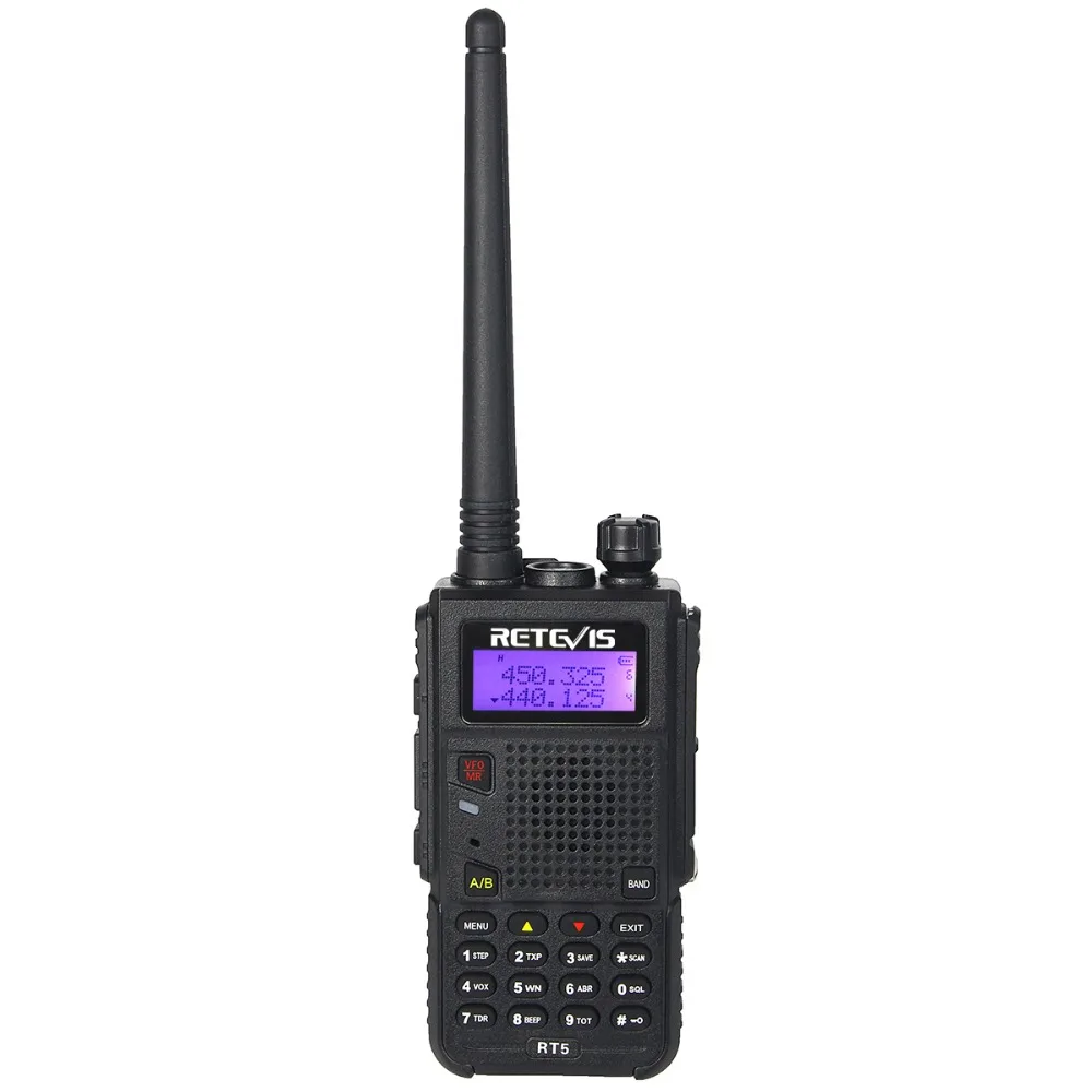Удобная портативная рация 7W Retevis RT5 128CH двухдиапазонный VHF UHF 136 174 и 400 520MHz VOX