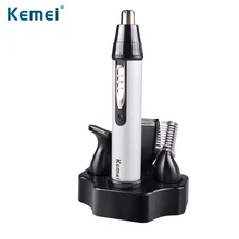 Kemei6650 4 in 1 Fashion Nose Trimmer Electric Shaving Safe Face Care Chlippe Trimmer For Nose Hair Trimer for Man and Woman