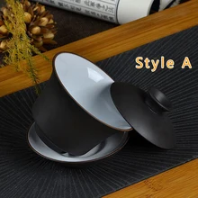 Qualität Teaset Elegante Gaiwan Chinesische Teetasse lila ton terrine 120 ml deckel schüssel untertasse tee brauen tasse yixing teekanne