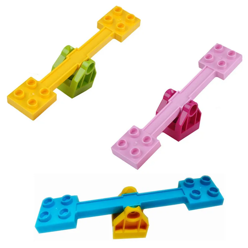 

Classic Piece Big size diy building blocks toy building accessories compatible legoe blocks parts seesaw blocks diy slide