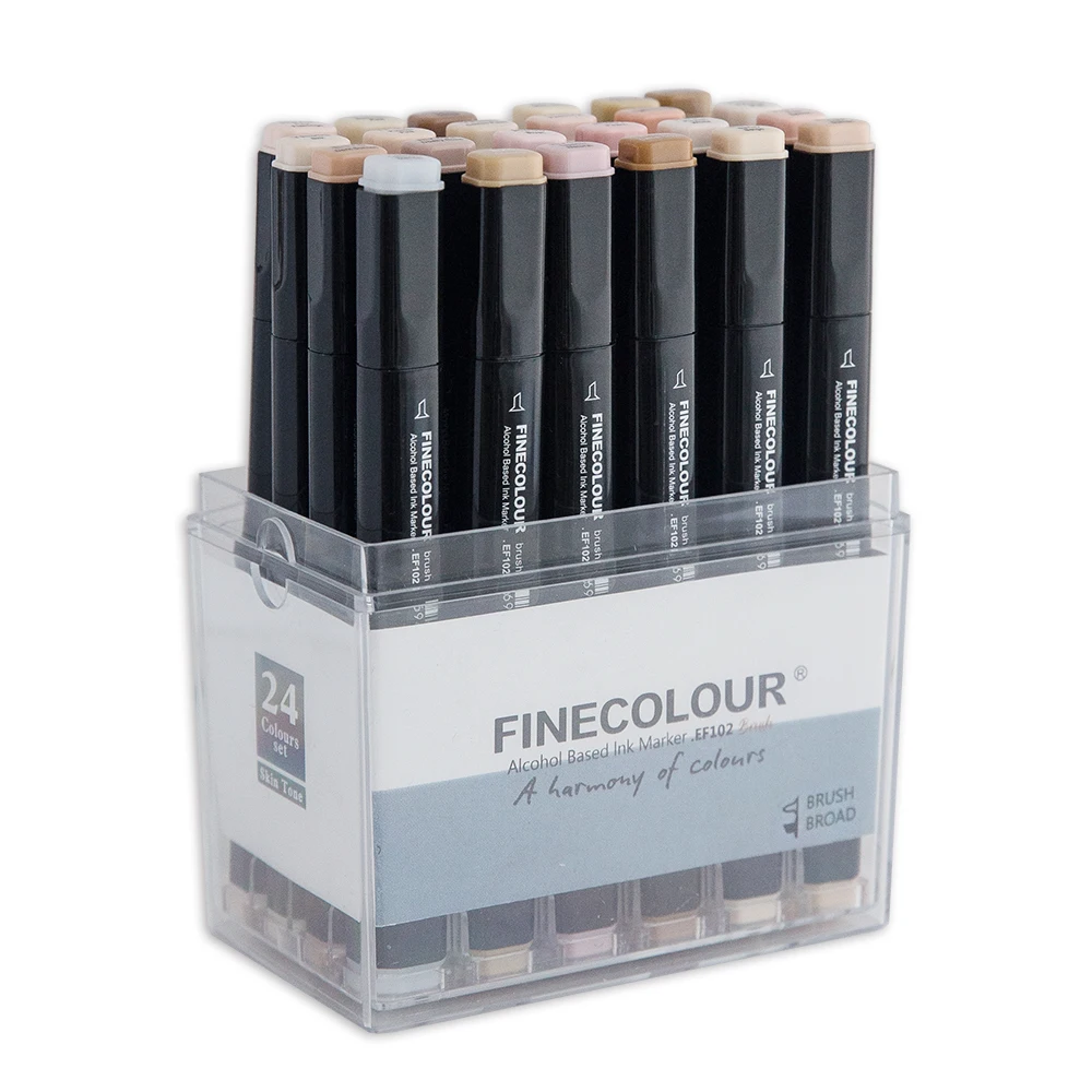 FINECOLOUR супер кисть Изобразительное искусство маркеры альтернатива Copic (тон кожи