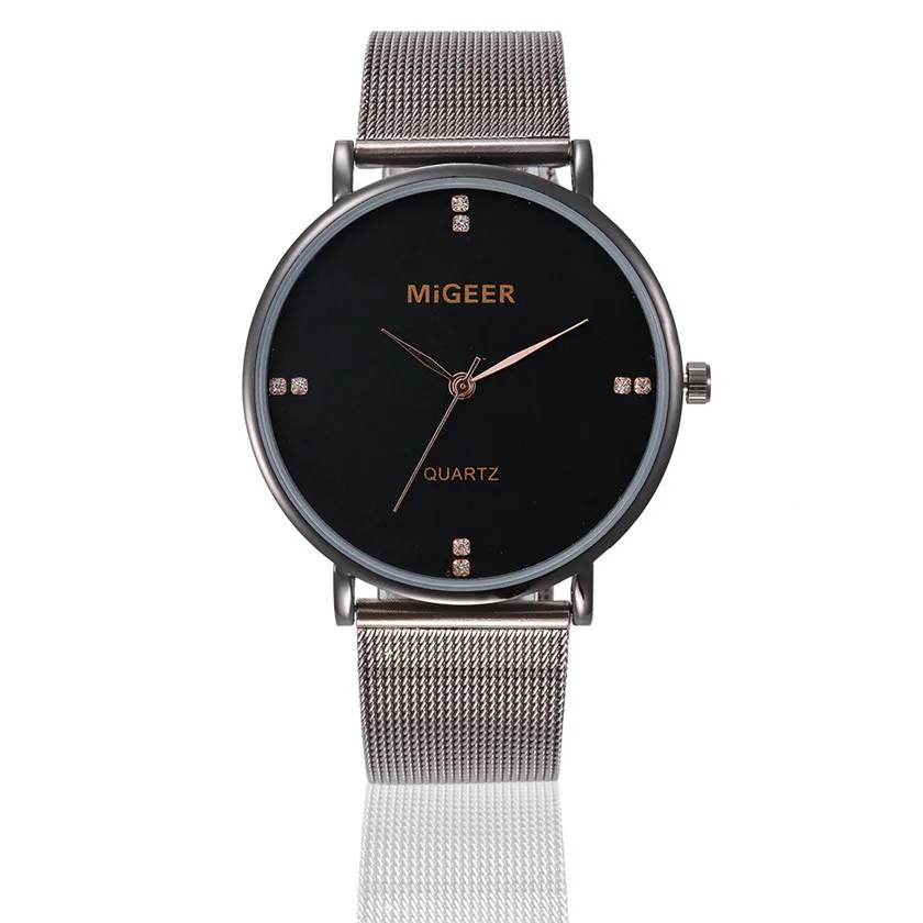 

Relojes mujer 2017 LuxuryDress watches Women Crystal Stainless Steel Analog Quartz Wrist Watch dropping #0803