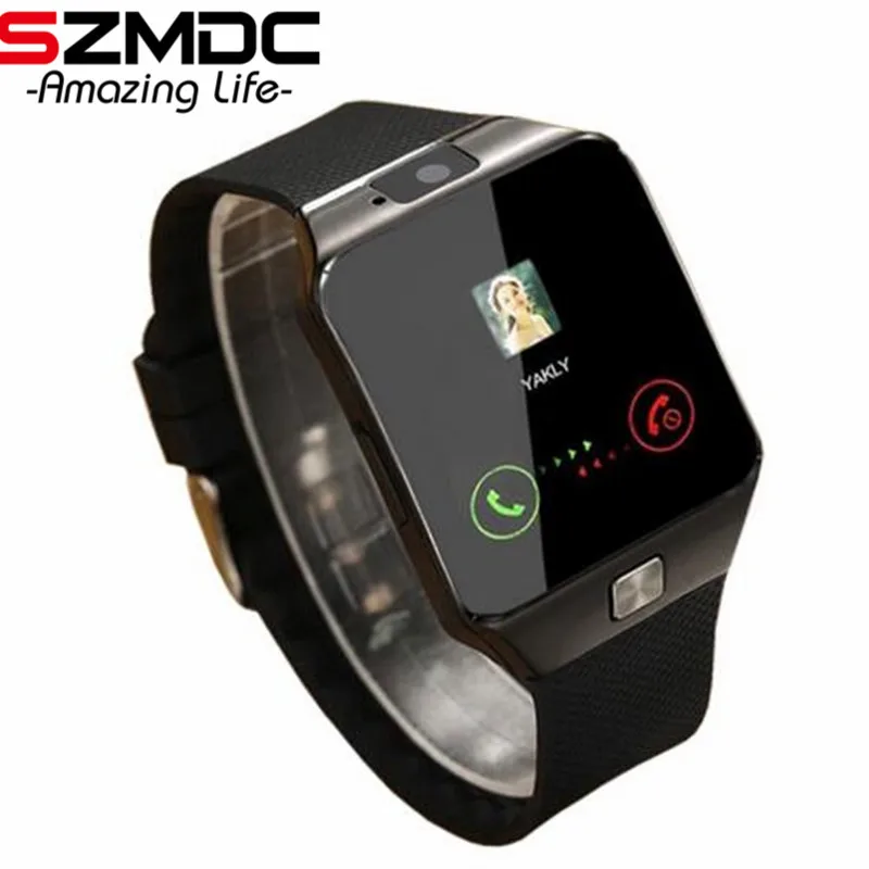melhor Bluetooth Relógio Inteligente Smartwatch DZ09 Relógio Android Telefonema 2G GSM SIM Câmera Cartão TF para iPhone Samsung HUAWEI PK GT08 A1