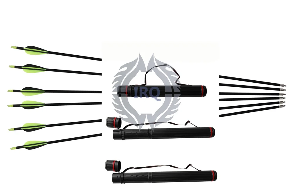 12 pieces Black 32" Fiberglass Target Practice Arrows with Replacement