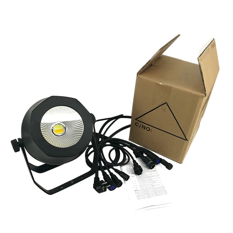 10 шт./лот водонепроницаемый LED Par COB 200 Вт Холодный + теплый белый DMX512 сценический