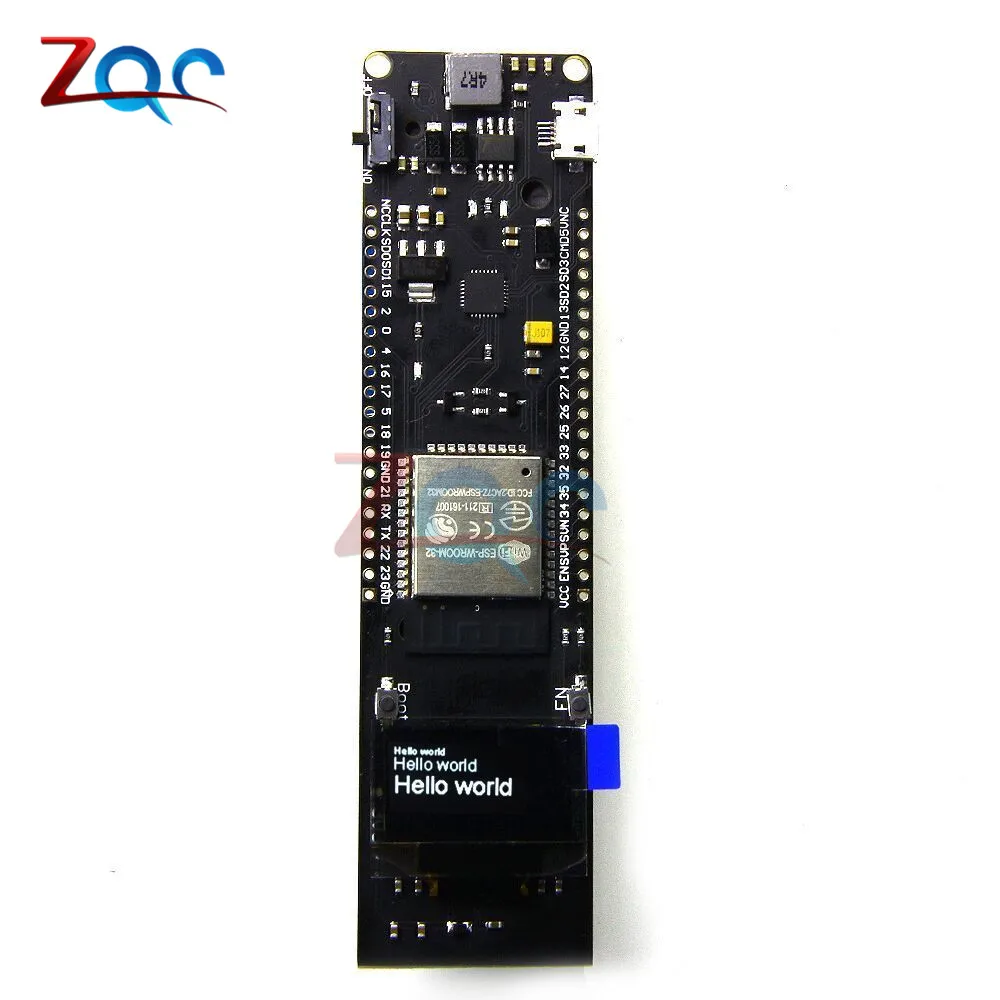 Для ESP32 0,96 ''0,96 дюймов OLED дисплей WiFi Bluetooth 18650 литиевая Защита аккумулятора макетная плата CP2102 модуль ESP8266
