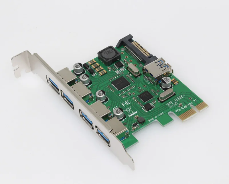 H1111Z добавить на карты 5 портов USB 3 0 PCI e Расширение PCIE адаптер E Express X1 контроллер