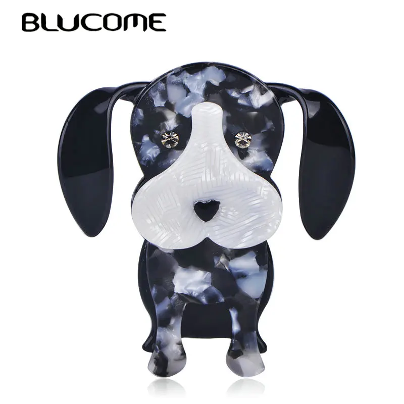 Женская/Детская Брошь булавка Blucome брошь из акриловой смолы в форме собаки с