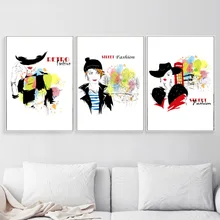 Paris Fashion Women Nordic Posters And Prints Wall Art Canvas Painting Wall Pictures For Living Room Girl Home Decor