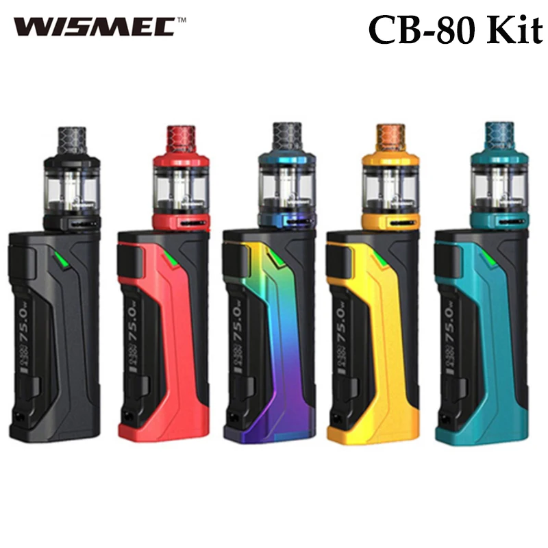 Оригинальный комплект Wismec CB 80 с баком AMOR NS Pro 2 мл Вт электронные сигареты бокс мод