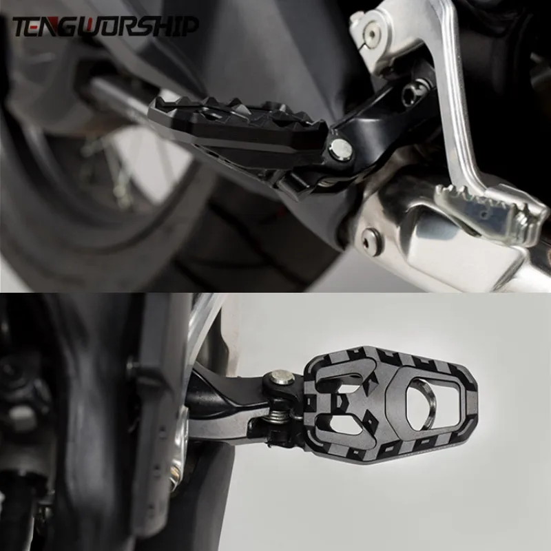 

Motorcycle Billet MX Wide Foot Pegs Pedals Rest Footpegs for HONDA CRF1000L CRF 1000L Africa Twin Adventure Sports 2014-2017