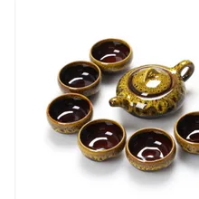 Кухонные принадлежности чайный набор чай кунг-фу чай ледяная, с трещинами глазурь керамическая печь чайник Набор 01