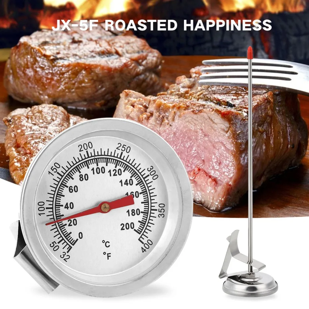 

Oven Thermometer Gauge Kitchen Meat Food Thermometer Stainless Steel BBQ Probe Thermometer 200 Centigrade Cooking Tools