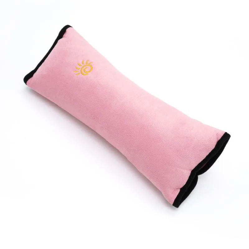 Автомобиль Psrts детское автокресло мягкий подголовник ремень безопасности Наплечная накладка чехол Дети Наплечная подкладка чехол для ремня безопасности подушки - Название цвета: Розовый