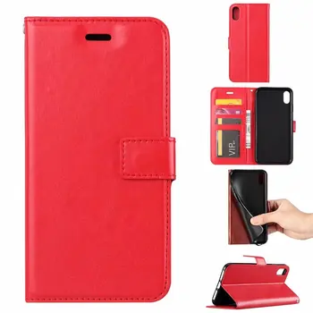 

100pcs/lot phone leather case For iphone 9 plus Soft TPU + PU Leather Crazy Horse Wallet Case For iphone 9