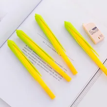 

New Creative stationery plastic corn shape gel pen can change core black pen primary prizes pen 1 pcs