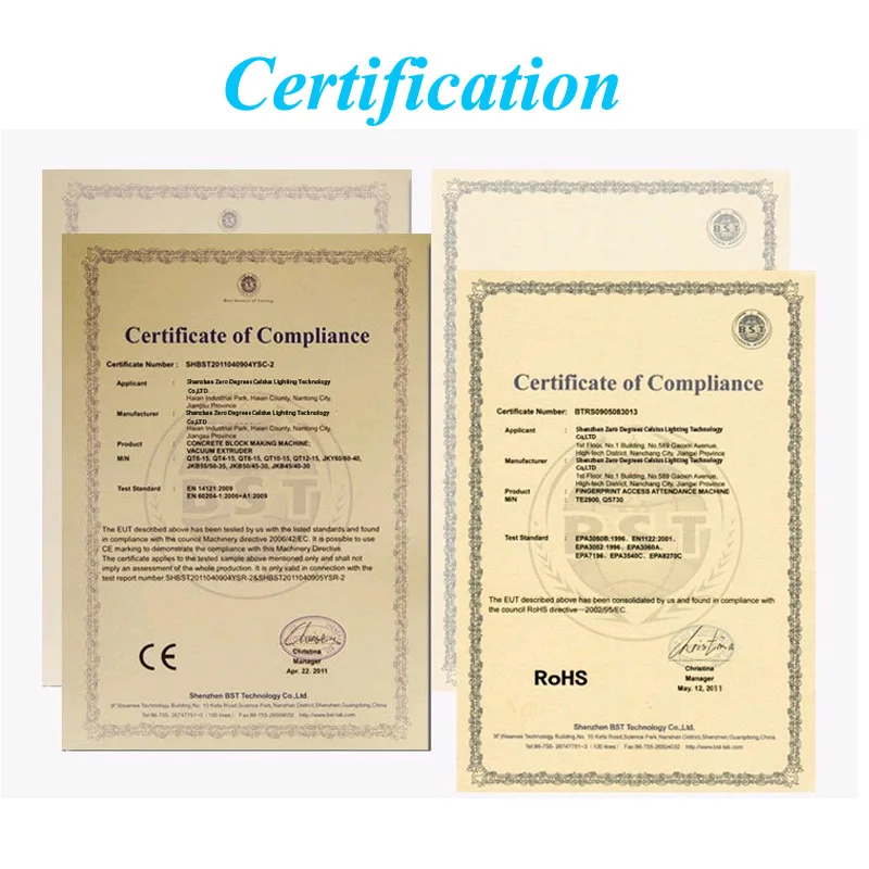 certification