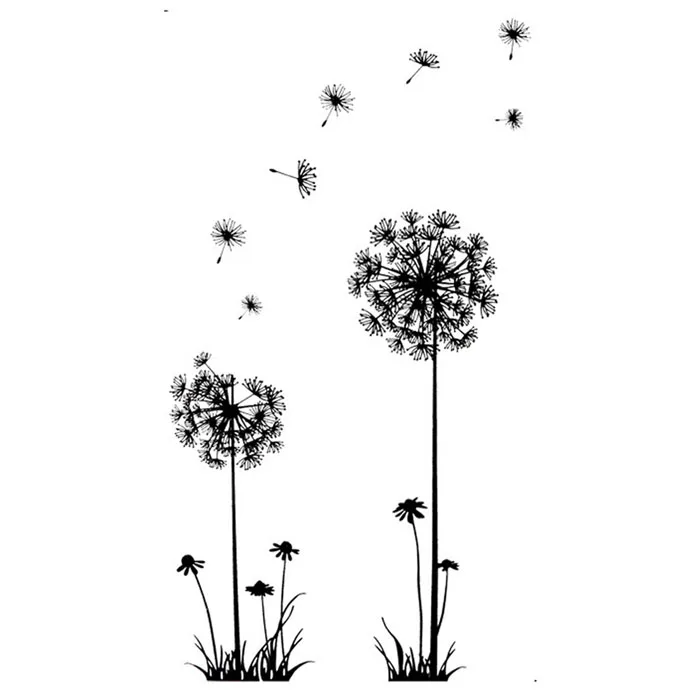 

1PC New Arrival Creative Dandelion Removable Wall Stickers Mural PVC Home Decor Wall Stickeres for Your Home #25